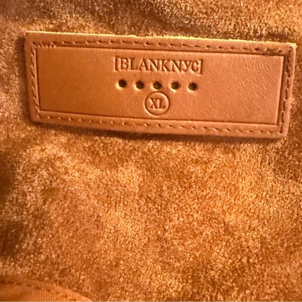 BLANK NYC Rust Faux Suede Jacket Size XL Asymmetrical - Picture 9 of 10